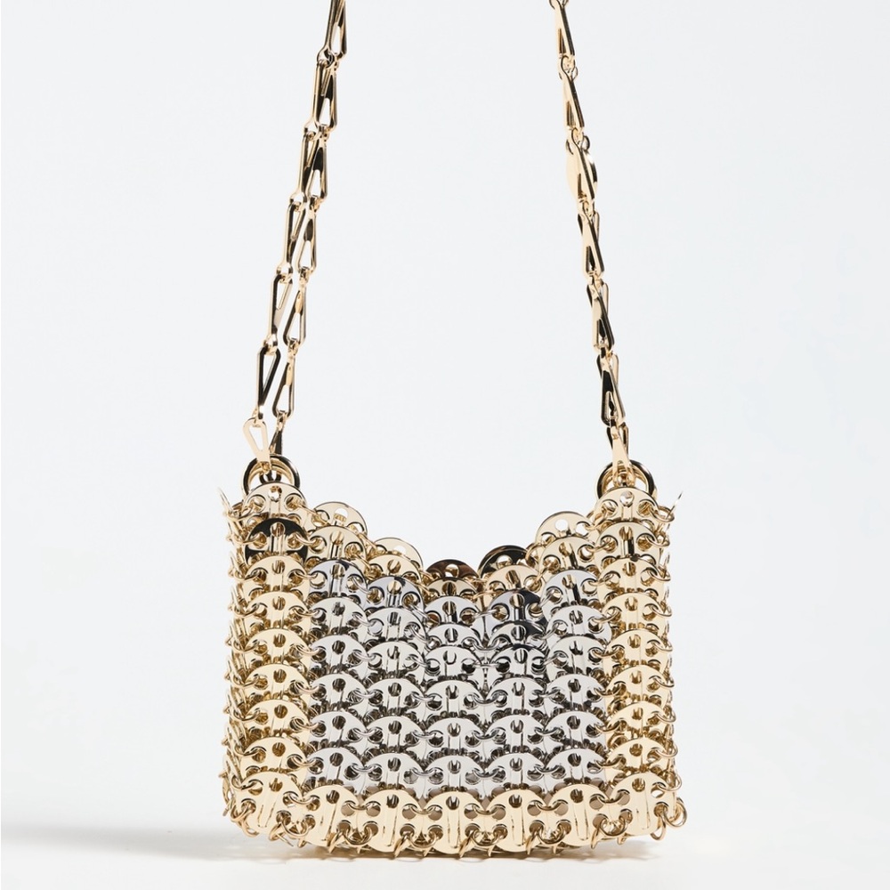 RARE PACO RABANNE TWO TONE SAC A MAIN BAG